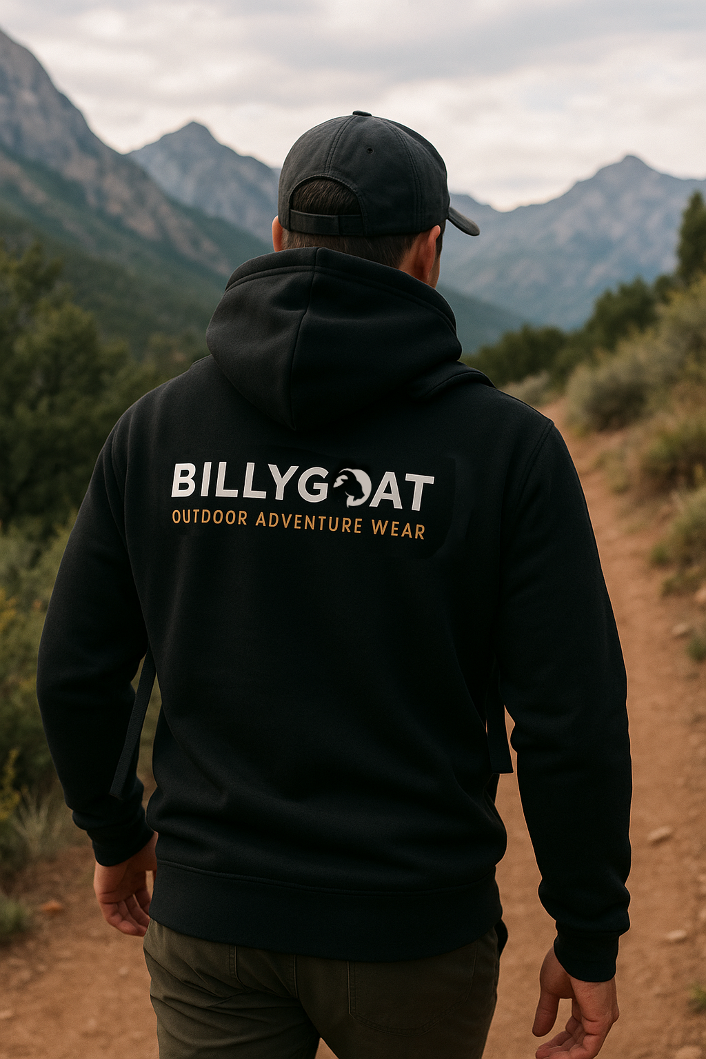 BillyGoat Unisex Hoodie | Classic Logo Front | Classic Logo Rear