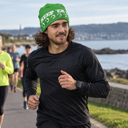KEEP 'ER LIT  slouch Beanie (Kelly Green)
